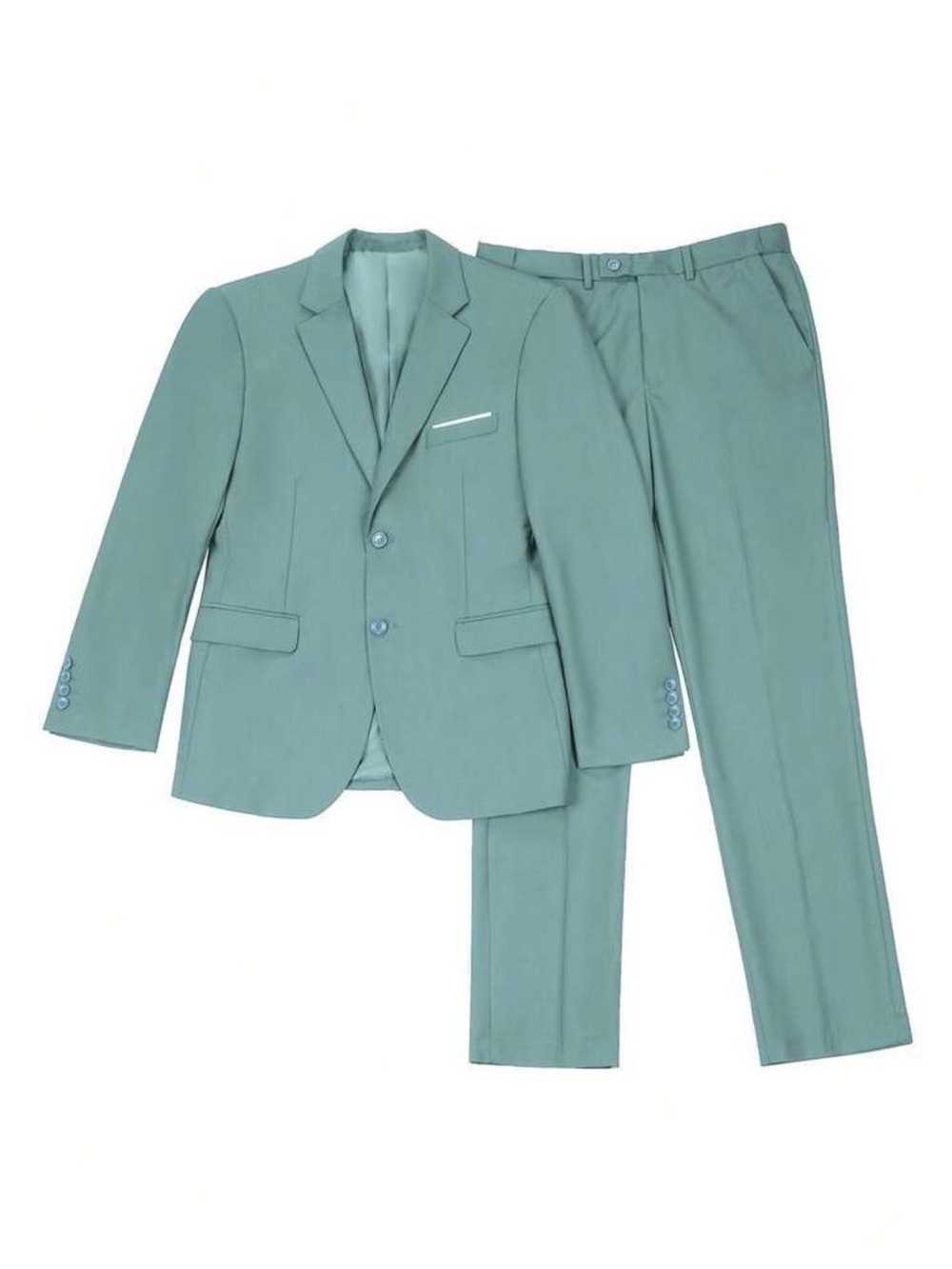 Men's Seafoam Green Two-Piece Suit Jacket & Pants